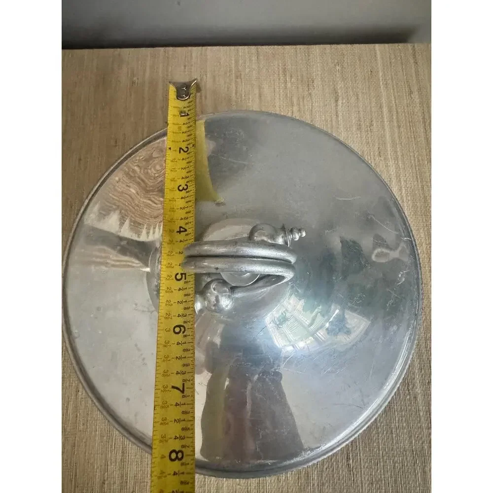 Vintage Aluminum Serving Dish with Pyrex, MCM Tureen Lid